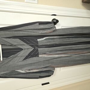 Universal Thread Charcoal Striped Dress